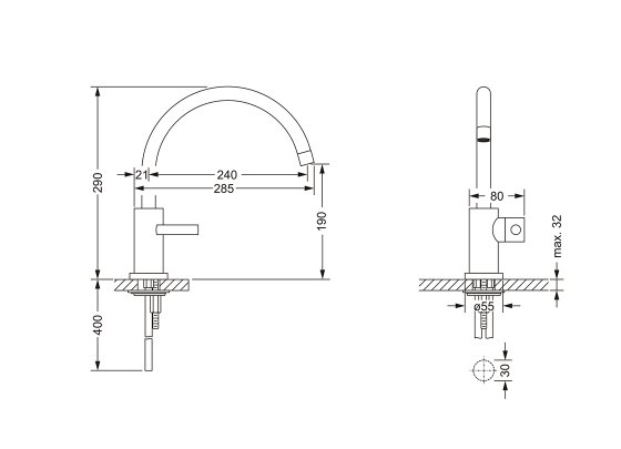 619.10.354.xxx Specification drawing mm