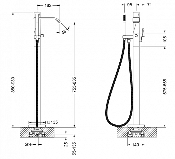 623.10.820.xxx Specification drawing mm