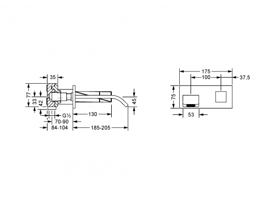 623.20.360.xxx Specification drawing mm