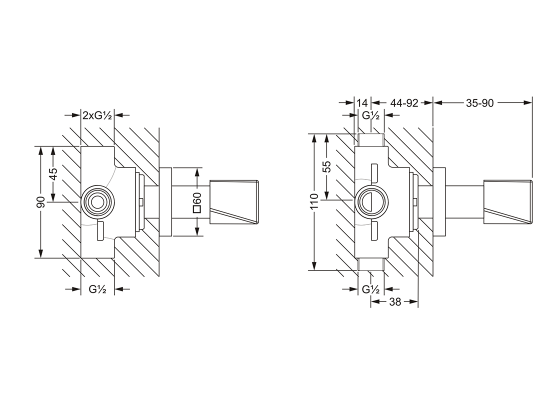 623.40.650.xxx Specification drawing mm