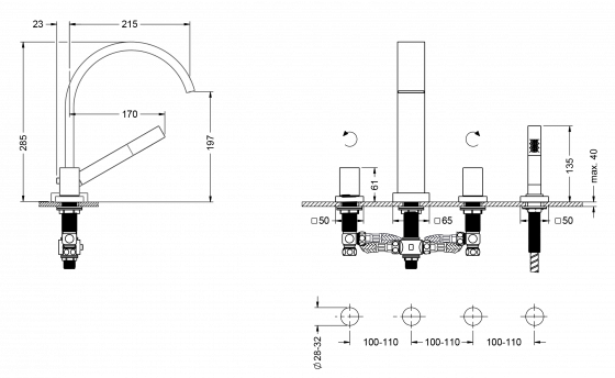 626.40.105.xxx Specification drawing mm