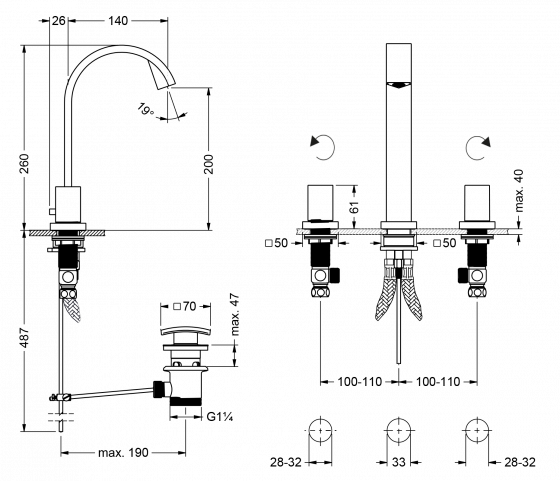 627.30.305.xxx Specification drawing mm