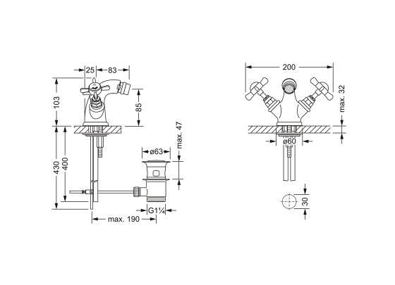 629.10.100.xxx Specification drawing mm