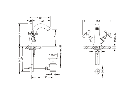 629.10.300.xxx Specification drawing mm