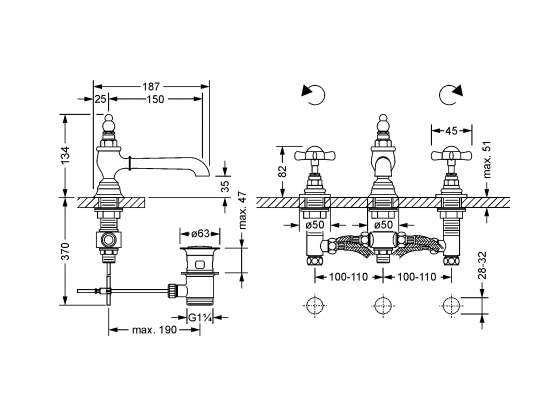 629.30.300.xxx Specification drawing mm