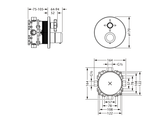 629.40.380.xxx Specification drawing mm