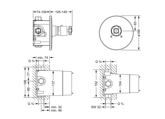 629.40.560.xxx Specification drawing mm