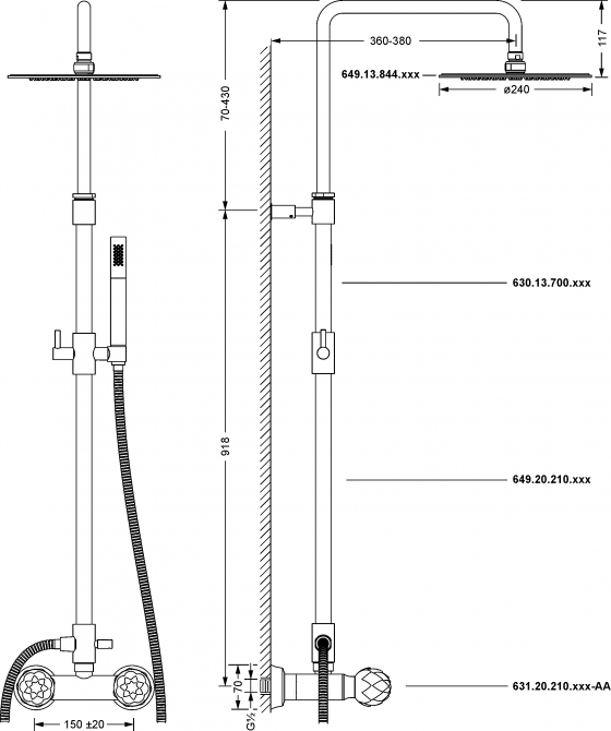 631.20.410.xxx-AA Specification drawing mm