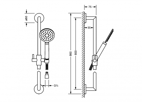 632.13.305.xxx Specification drawing mm