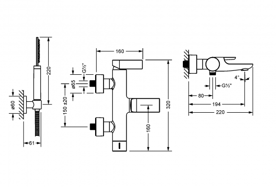 632.20.505.xxx Specification drawing mm