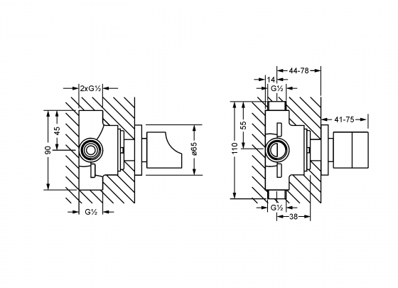 632.40.650.xxx Specification drawing mm