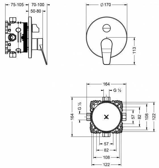 633.20.125.xxx Specification drawing mm