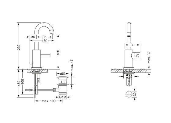 634.10.222.xxx Specification drawing mm