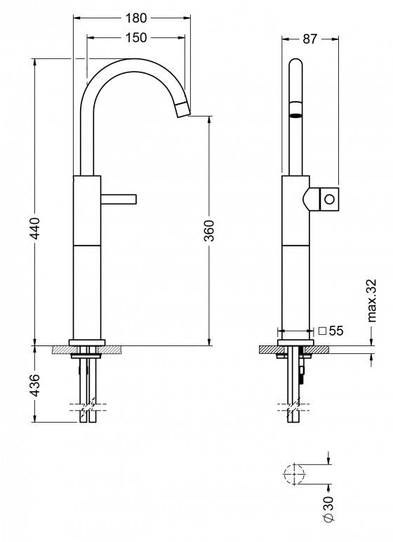 634.10.332.xxx Specification drawing mm