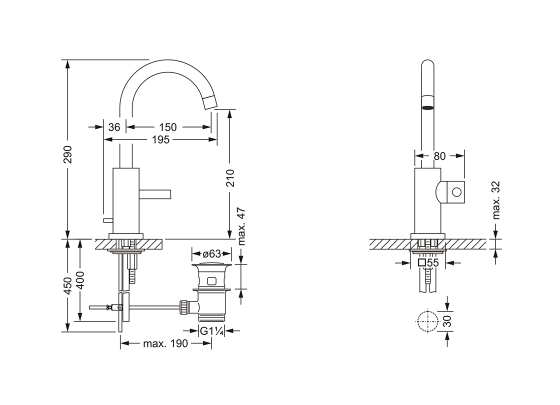 634.10.333.xxx Specification drawing mm