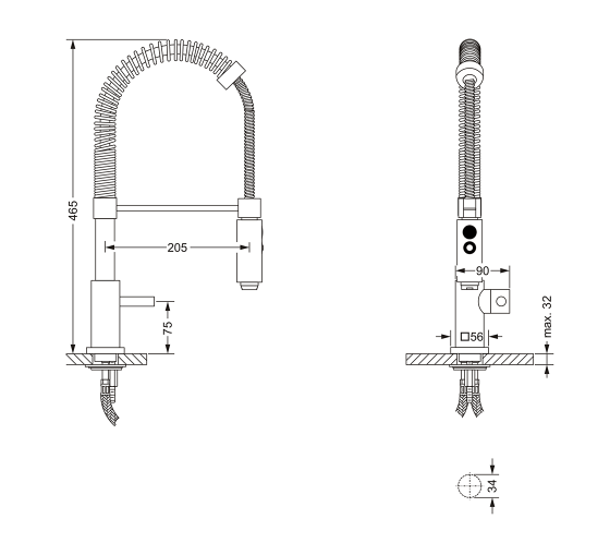 634.10.650.xxx Specification drawing mm