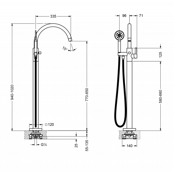 634.10.825.xxx Specification drawing mm