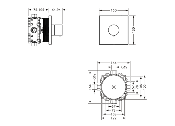 634.40.460.xxx Specification drawing mm