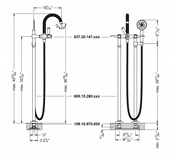 637.20.147.xxx Specification drawing inch