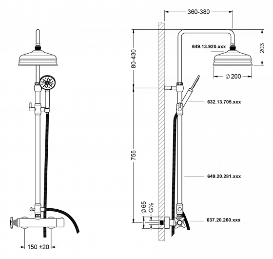 637.20.462.xxx Specification drawing mm