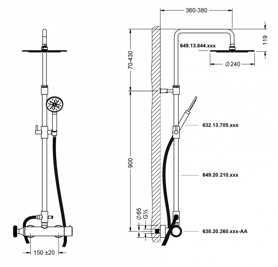 638.20.465.xxx-AA Maßzeichnung mm