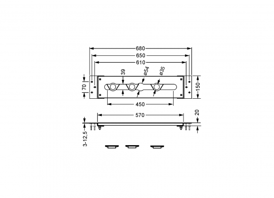 649.40.160.xxx Specification drawing mm