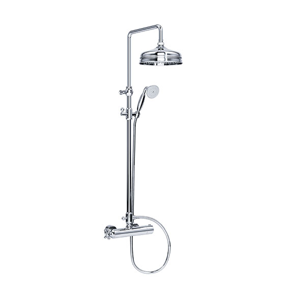 Shower mixer - Exposed shower thermostat ½", set with shower system  - Article No. 109.20.460.xxx