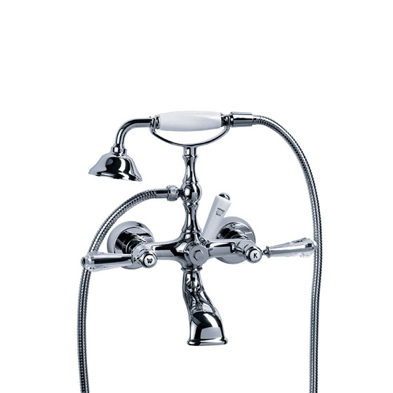 Bath tub mixer - Exposed tub/shower mixer ½", incl. shower set - Article No. 129.20.100.xxx-AA