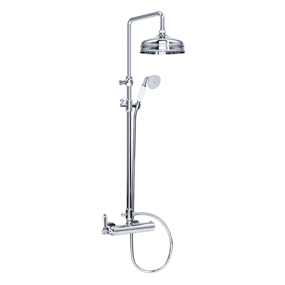Shower mixer - Exposed shower thermostat ½", set with shower system  - Article No. 129.20.460.xxx-AA