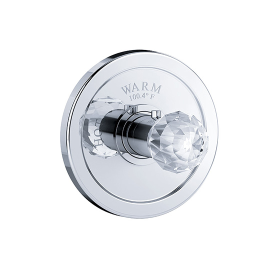Shower mixer - Concealed wall thermostat ¾" without flow control, assembly set - Article No. 600.40.520.xxx-AA - US