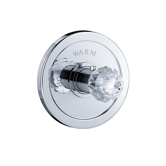 Shower mixer - Concealed wall thermostat ¾" without flow control, assembly set - Article No. 600.40.520.xxx-AA