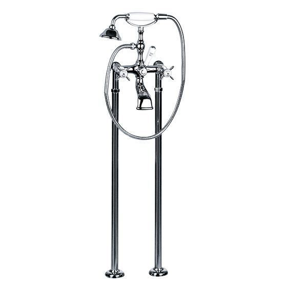 Bath tub mixer - Tub/shower mixer for supply pipes, incl. shower set - Article No. 629.20.140.xxx