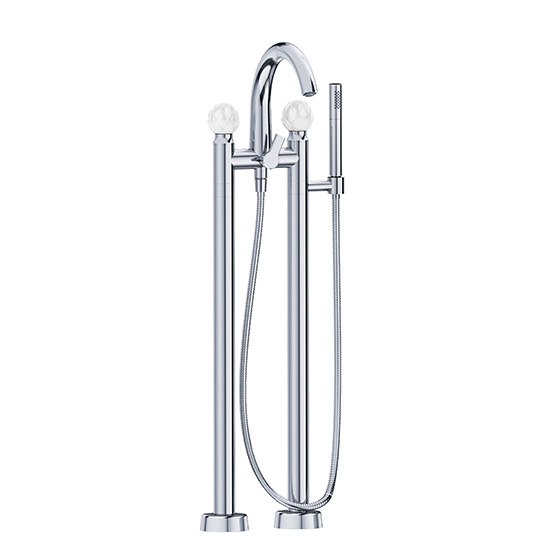 Bath tub mixer - Tub/shower mixer for supply pipes, incl. shower set  - Article No. 631.20.150.xxx-AA