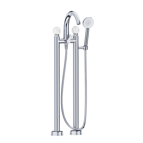 Bath tub mixer - Tub/shower mixer for supply pipes, incl. shower set - Article No. 631.20.155.xxx-AA