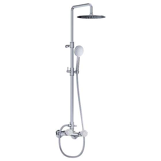 Shower mixer - Exposed set with shower system  - Article No. 631.20.415.xxx-AA