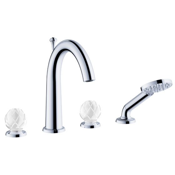 Bath tub mixer - Tub/shower mixer set deck mount ½" - Article No. 631.40.105.xxx-AA