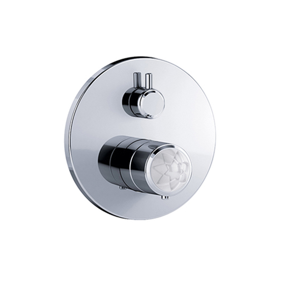 Shower mixer - Concealed wall thermostat with flow control, assembly set ½" - Article No. 631.40.360.xxx-AA