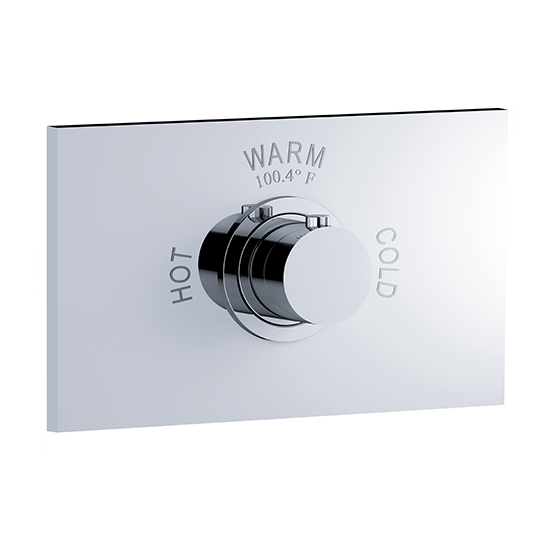 Shower mixer - Concealed wall thermostat ¾“ without flow control, assembly set - Article No. 634.40.520.xxx - US
