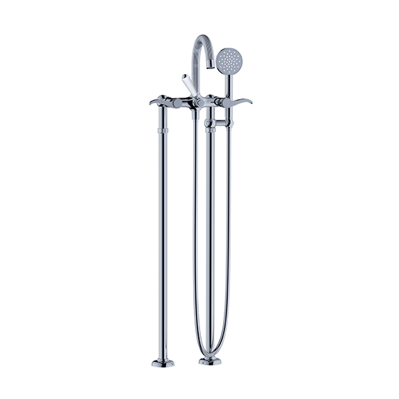 Bath tub mixer - Tub/shower mixer for supply pipes, incl. shower set  - Article No. 637.20.147.xxx