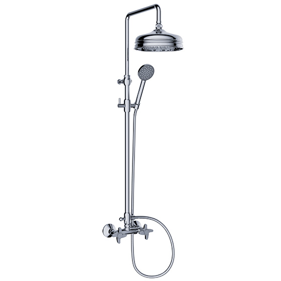 Shower mixer - Exposed set with shower system - Article No. 637.20.412.xxx