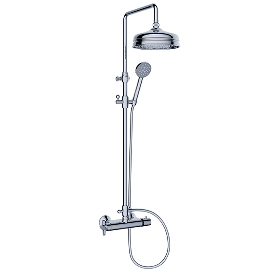 Shower mixer - Exposed shower thermostat ½", set with shower system  - Article No. 637.20.460.xxx-AA