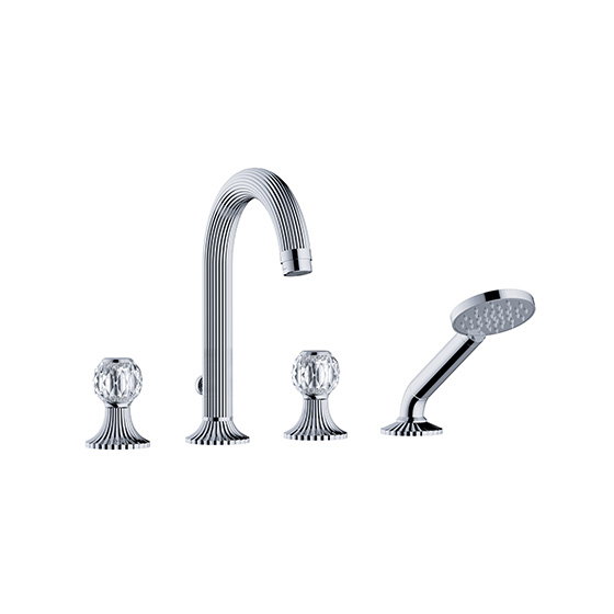 Bath tub mixer - Tub/shower mixer set deck mount  - Article No. 637.40.102.xxx-AA