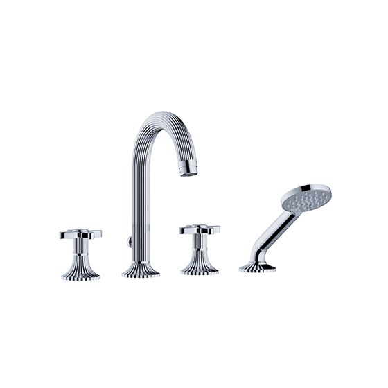 Bath tub mixer - Tub/shower mixer set ½", deck mount - Article No. 637.40.102.xxx