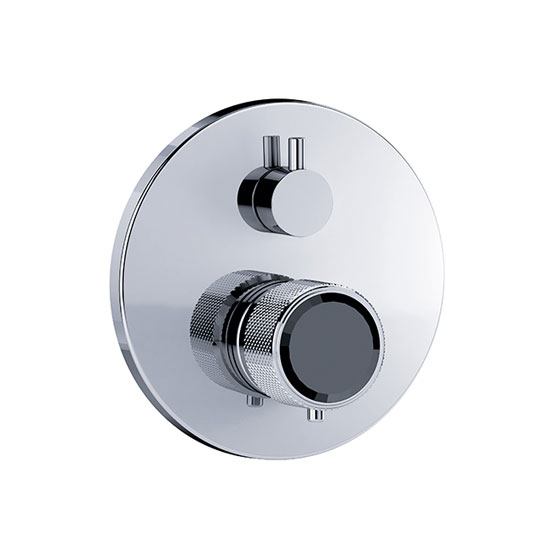 Shower mixer - Concealed wall thermostat with flow control, assembly set ½" - Article No. 638.40.380.xxx-AA