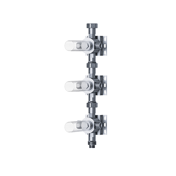 Shower mixer - Concealed wall-valve-modul, triple - Article No. 649.20.630.xxx