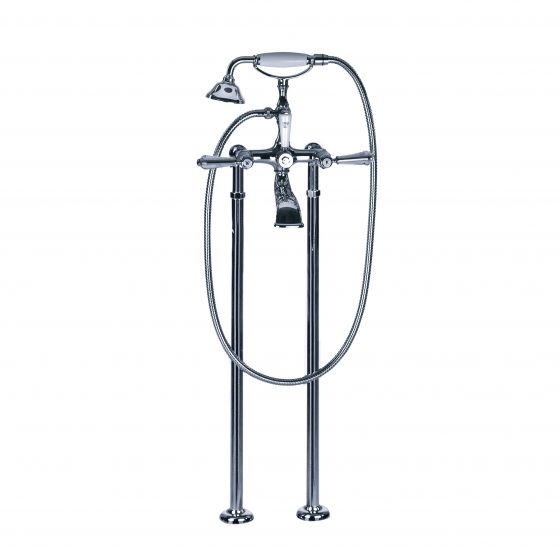 Bath tub mixer - Tub/shower mixer for supply pipes, incl. shower set - Article No. 129.20.140.xxx-AA