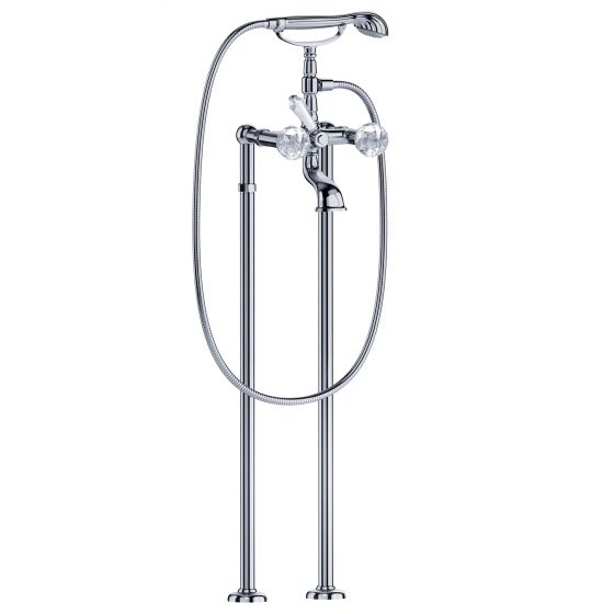 Bath tub mixer - Tub/shower mixer for supply pipes, incl. shower set - Article No. 600.20.149.xxx-AA
