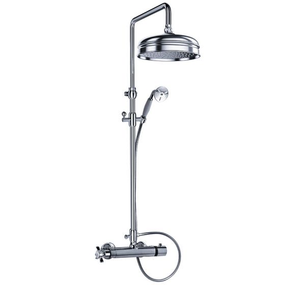 Shower mixer - Exposed shower thermostat ½", set with shower system  - Article No. 629.20.460.xxx